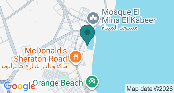 Map showing Dive Nemo Hurghada's location