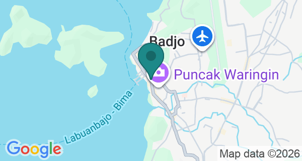 Map showing Maika Komodo Tour's location