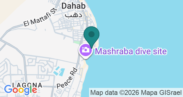 Map showing Octopus World Dahab Dive Center's location