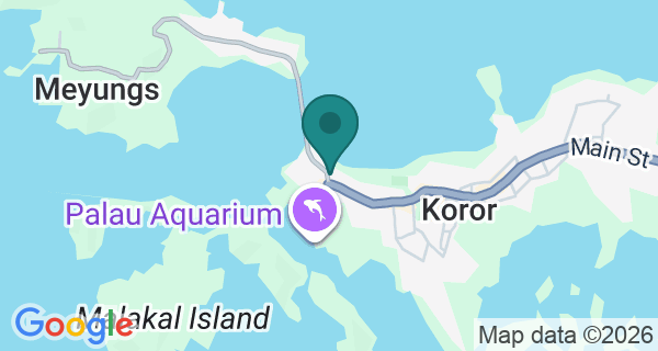 Map showing Palau Dive Adventures's location