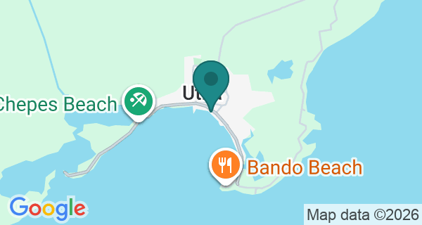 Map showing Paradise Divers's location