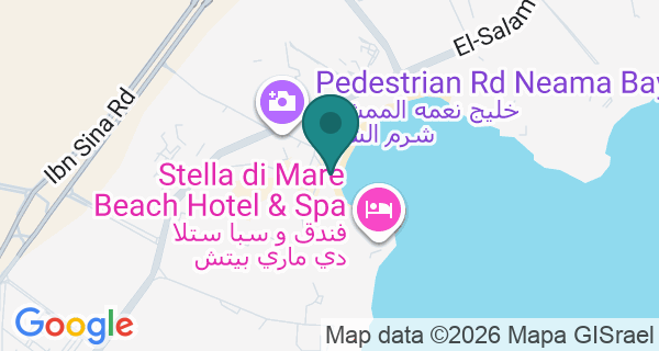 Map showing Red Sea Diving School's location