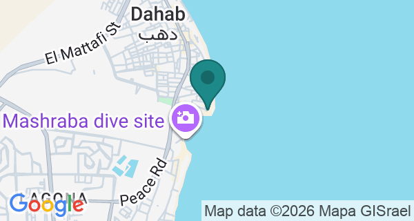 Map showing Red Sea Tribe - Dahab's location