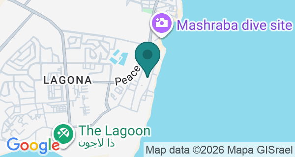 Map showing Scuba Zone Dahab's location