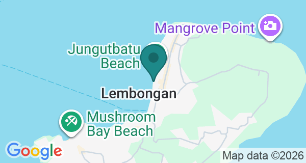 Map showing World Diving Lembongan's location